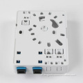 Ftth indoor 2-poorts optische vezel micro-terminalbox